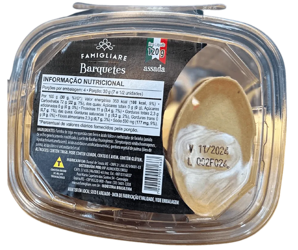 Barquete 120g
