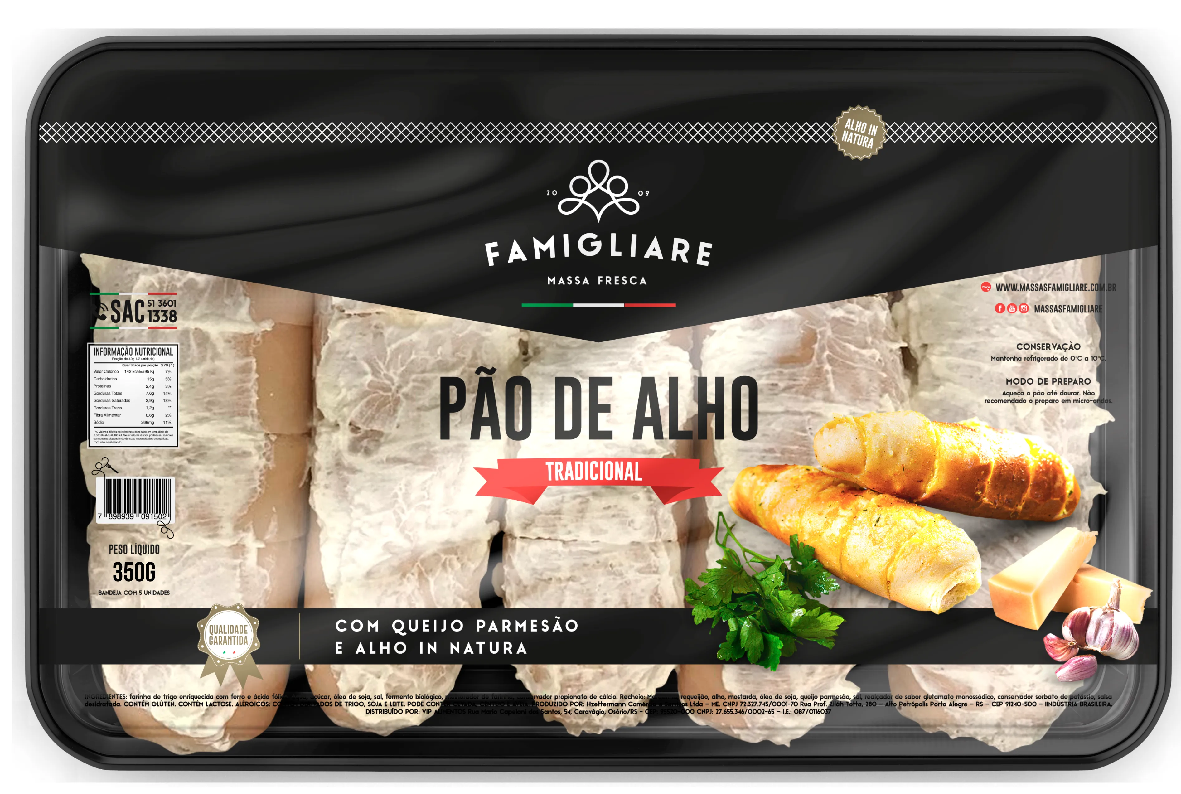 Pão de Alho Tradicional 350g